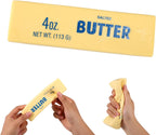 Butter Squeeze Squishy Toy, PU Material Butter Stick Slow Rising Squeeze Food Fidget Toy for Office School (Light Yellow)