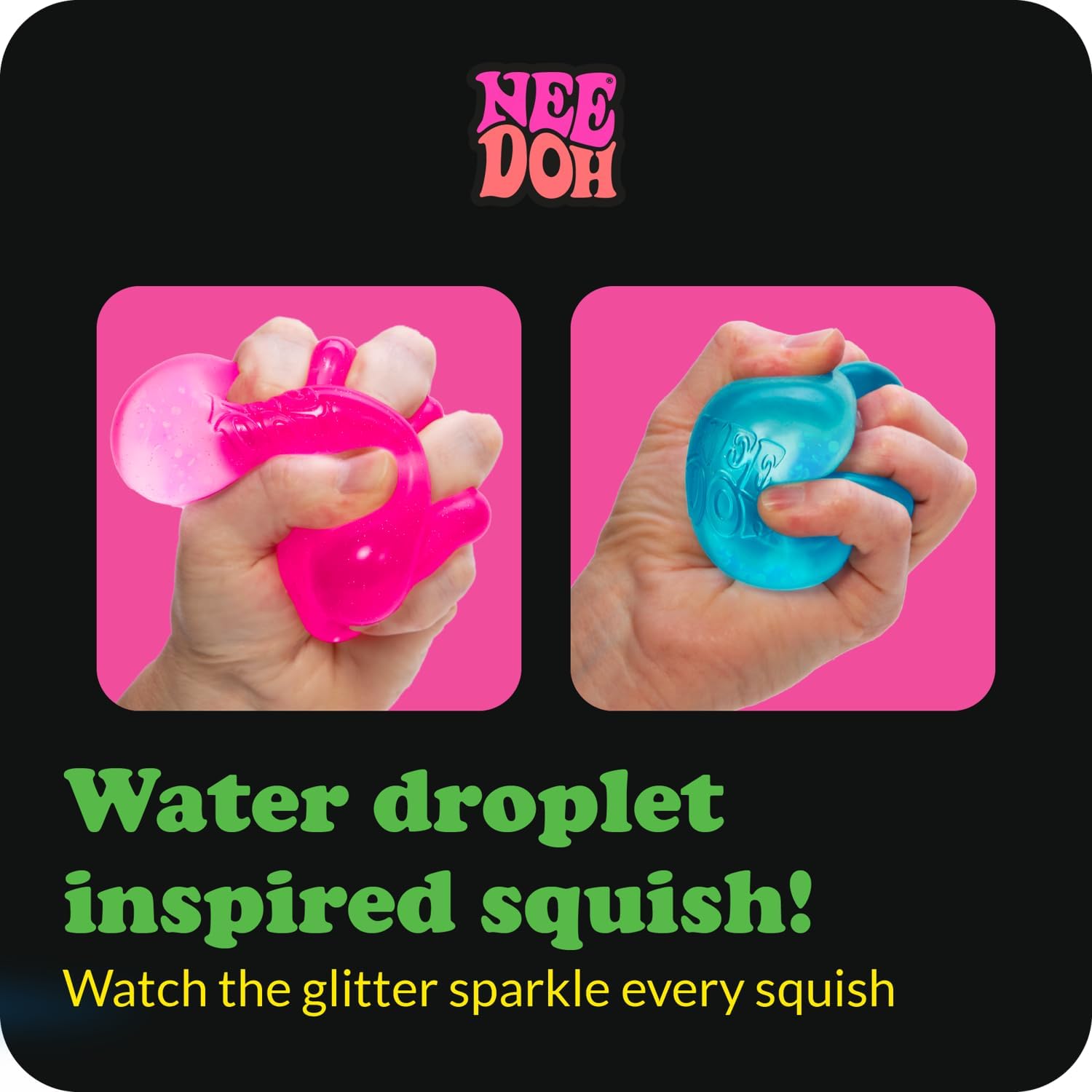 Schylling NeeDoh Dream Drop - Sensory Squeeze Toy with Dreamy Smooth Squeeze - 3" Tall - Color May Vary (Pack of 1)
