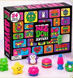 Schylling NeeDoh Squishmas Advent Calendar - 24 Mini Squeeze Toys - Christmas Countdown - Ages 3 to Adult