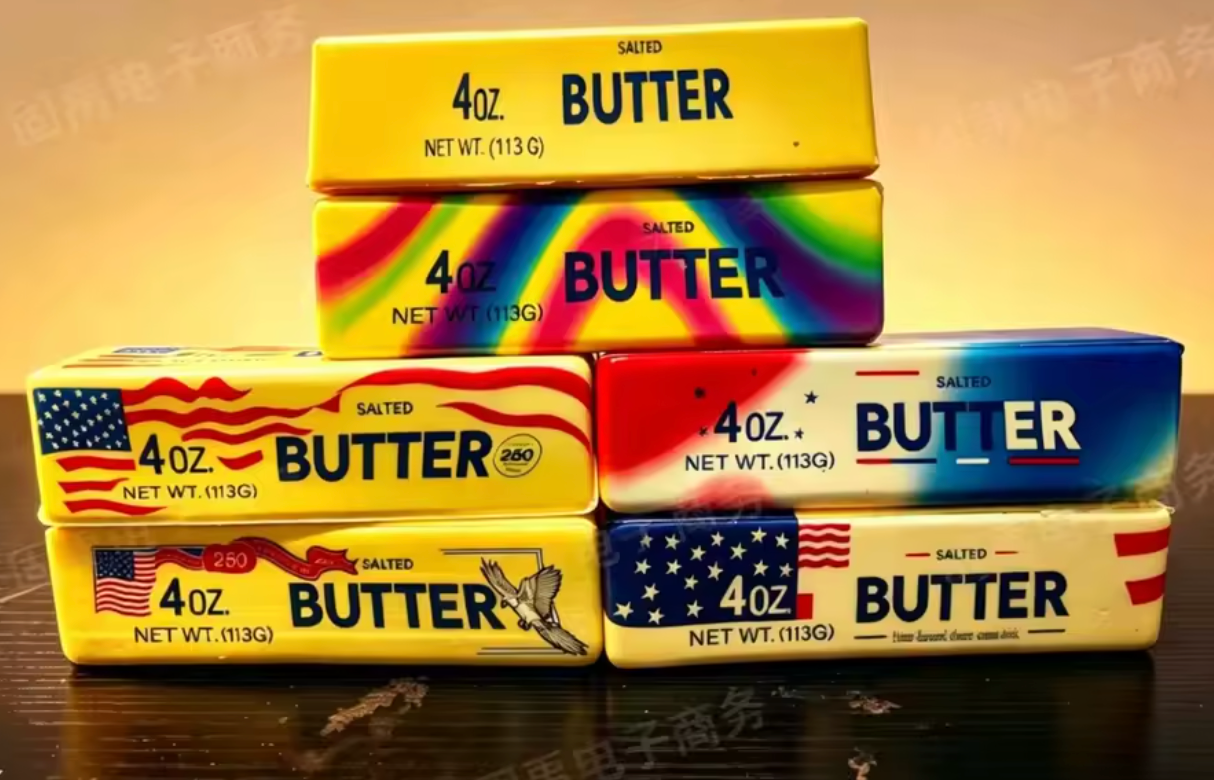 Butter Squeeze Squishy Toy, PU Material Butter Stick Slow Rising Squeeze Food Fidget Toy for Office School (Light Yellow)